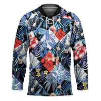 Hawaii Tropicana Blue Pattern Hockey Jersey - Polynesian Pride