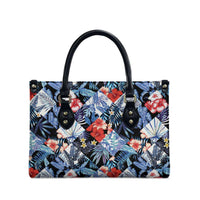 Hawaii Tropicana Blue Pattern Leather Bag - Polynesian Pride