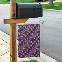 Polynesian Monstera Tiare Floral Garden Flag Lavender Tropical Plaid LT01 - Polynesian Pride