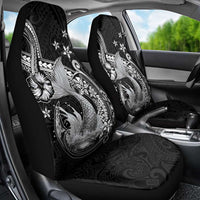 Hawaii Mermaid Monotone Car Seat Cover Polynesian Pattern Fish Hook