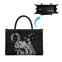 Hawaii Mermaid Monotone Leather Bag Polynesian Pattern Fish Hook LT01 - Polynesian Pride