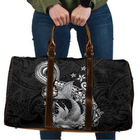 Hawaii Mermaid Monotone Travel Bag Polynesian Pattern Fish Hook