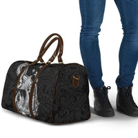 Hawaii Mermaid Monotone Travel Bag Polynesian Pattern Fish Hook