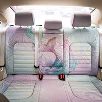 Hawaii Mermaid Sweet Pastel Back Car Seat Cover Polynesian Pattern Fish Hook
