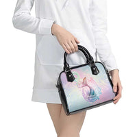 Hawaii Mermaid Sweet Pastel Shoulder Handbag Polynesian Pattern Fish Hook