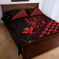 King Kamehameha Day Quilt Bed Set Kakau Polynesian Pattern