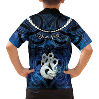 Personalized Maori Matariki Manaia Family Matching Summer Maxi Dress and Hawaiian Shirt Maori Kowhaiwhai Pattern Galaxy LT01 - Polynesian Pride