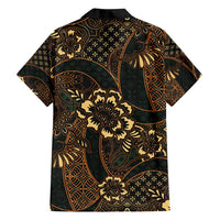 Indonesian Batik Pattern Vintage Brown Family Matching Long Sleeve Bodycon Dress and Hawaiian Shirt LT01 - Polynesian Pride