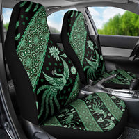 Indonesia Batik Pattern Car Seat Cover Green Version