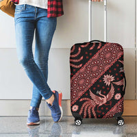 Indonesia Batik Pattern Luggage Cover Red Version