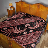 Indonesia Batik Pattern Quilt Red Version