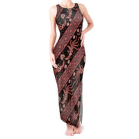 Indonesia Batik Pattern Tank Maxi Dress Red Version