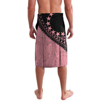 Cook Islands Turtle Lavalava Stars and Hibiscus - Pink