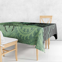 Cook Islands Turtle Tablecloth Stars and Hibiscus - Green LT01 - Polynesian Pride