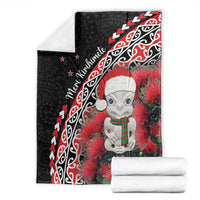 New Zealand Christmas Meri Kirihimete Blanket Santa Hei Tiki Pohutukawa