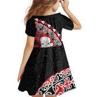 New Zealand Christmas Meri Kirihimete Family Matching Off Shoulder Maxi Dress and Hawaiian Shirt Santa Hei Tiki Pohutukawa LT01 - Polynesian Pride