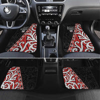 Aotearoa Toitu Te Tiriti Car Mats Honour The Treaty New Zealand LT01 Set 4pcs Black - Polynesian Pride