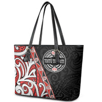 Aotearoa Toitu Te Tiriti Leather Tote Bag Honour The Treaty New Zealand