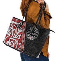 Aotearoa Toitu Te Tiriti Leather Tote Bag Honour The Treaty New Zealand