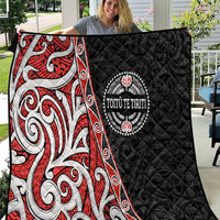 Aotearoa Toitu Te Tiriti Quilt Honour The Treaty New Zealand LT01 Black - Polynesian Pride