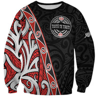 Aotearoa Toitu Te Tiriti Sweatshirt Honour The Treaty New Zealand LT01 Unisex Black - Polynesian Pride