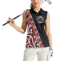 Aotearoa Toitu Te Tiriti Women Sleeveless Polo Shirt Honour The Treaty New Zealand LT01 - Polynesian Pride