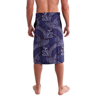 Deep Blue Monstera Lavalava Polynesian Tribal Pattern - Polynesian Pride