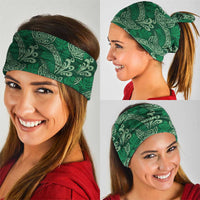 Forest Green Monstera Neck Gaiter Polynesian Tribal Pattern - Polynesian Pride