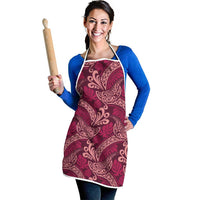 Sweet Pink Monstera Apron Polynesian Tribal Pattern - Polynesian Pride