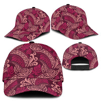 Sweet Pink Monstera Classic Cap Polynesian Tribal Pattern - Polynesian Pride