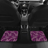 Royal Purple Monstera Car Mats Polynesian Tribal Pattern - Polynesian Pride