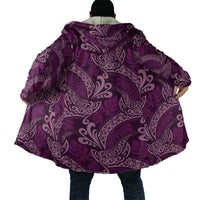 Royal Purple Monstera Cloak Polynesian Tribal Pattern - Polynesian Pride