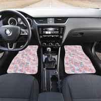 Anthurium Plumeria Lei Pastel Car Mats Pink Hawaiian Splendid Palaka