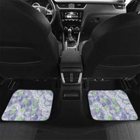 Anthurium Plumeria Lei Pastel Car Mats Purple Hawaiian Splendid Palaka
