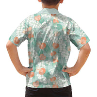 Anthurium Plumeria Lei Pastel Hawaiian Shirt Teal Hawaiian Splendid Palaka