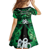 Personalised Maori Matariki Manaia Kakariki Family Matching Tank Maxi Dress and Hawaiian Shirt Maori Kowhaiwhai Pattern Galaxy LT01 - Polynesian Pride