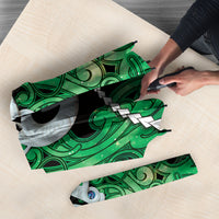 Maori Matariki Manaia Kakariki Umbrella Maori Kowhaiwhai Pattern Galaxy LT01 - Polynesian Pride