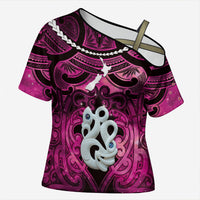 Personalised Maori Matariki Manaia Mawhero Cross Shoulder Shirt Maori Kowhaiwhai Pattern Galaxy