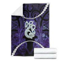 Maori Matariki Manaia Waiporoporo Blanket Maori Kowhaiwhai Pattern Galaxy