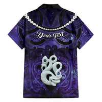 Personalised Maori Matariki Manaia Waiporoporo Family Matching Summer Maxi Dress and Hawaiian Shirt Maori Kowhaiwhai Pattern Galaxy LT01 - Polynesian Pride