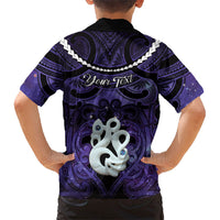 Personalised Maori Matariki Manaia Waiporoporo Family Matching Tank Maxi Dress and Hawaiian Shirt Maori Kowhaiwhai Pattern Galaxy LT01 - Polynesian Pride