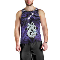 Personalised Maori Matariki Manaia Waiporoporo Men Tank Top Maori Kowhaiwhai Pattern Galaxy