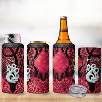 Personalised Maori Matariki Manaia Whero 4 in 1 Can Cooler Tumbler Maori Kowhaiwhai Pattern Galaxy LT01 - Polynesian Pride