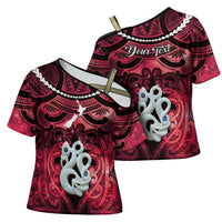 Personalised Maori Matariki Manaia Whero Cross Shoulder Shirt Maori Kowhaiwhai Pattern Galaxy