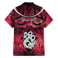 Personalised Maori Matariki Manaia Whero Family Matching Summer Maxi Dress and Hawaiian Shirt Maori Kowhaiwhai Pattern Galaxy LT01 - Polynesian Pride