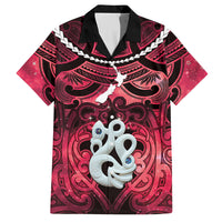Personalised Maori Matariki Manaia Whero Hawaiian Shirt Maori Kowhaiwhai Pattern Galaxy
