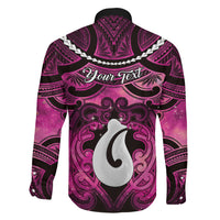 Personalised Maori Matariki Hei Matau Mawhero Family Matching Short Sleeve Bodycon Dress and Hawaiian Shirt Maori Kowhaiwhai Pattern Galaxy LT01 - Polynesian Pride