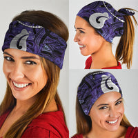 Maori Matariki Hei Matau Waiporoporo Neck Gaiter Maori Kowhaiwhai Pattern Galaxy