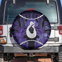 Maori Matariki Hei Matau Waiporoporo Spare Tire Cover Maori Kowhaiwhai Pattern Galaxy LT01 Purple - Polynesian Pride