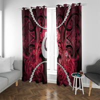 Maori Matariki Hei Matau Whero Window Curtain Maori Kowhaiwhai Pattern Galaxy